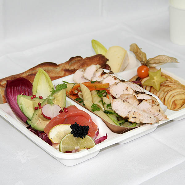 plateau repas au poulet La Poelee